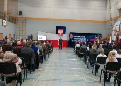 Solidarność - wystąpienie przewodniczącego w Rajczy.